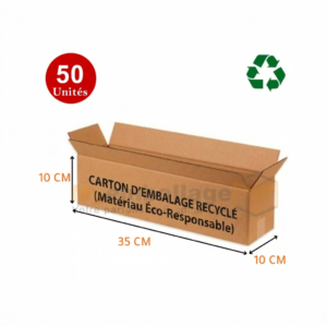 Carton d’emballage Recyclé 35x10x10cm