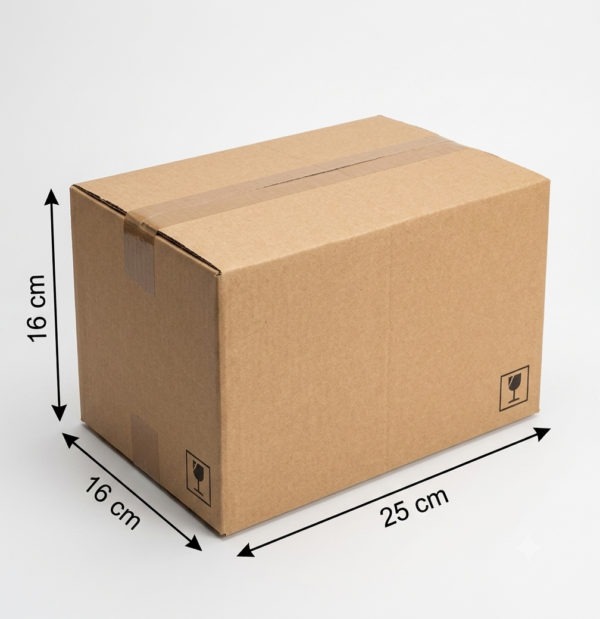 Carton d’emballage Recyclé 25x16x16cm