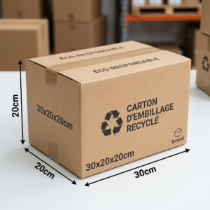 Carton d’emballage recyclé 30x20x20cm