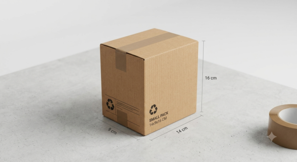 boîtes d'emballage recyclées en carton 14 × 9 × 16 cm